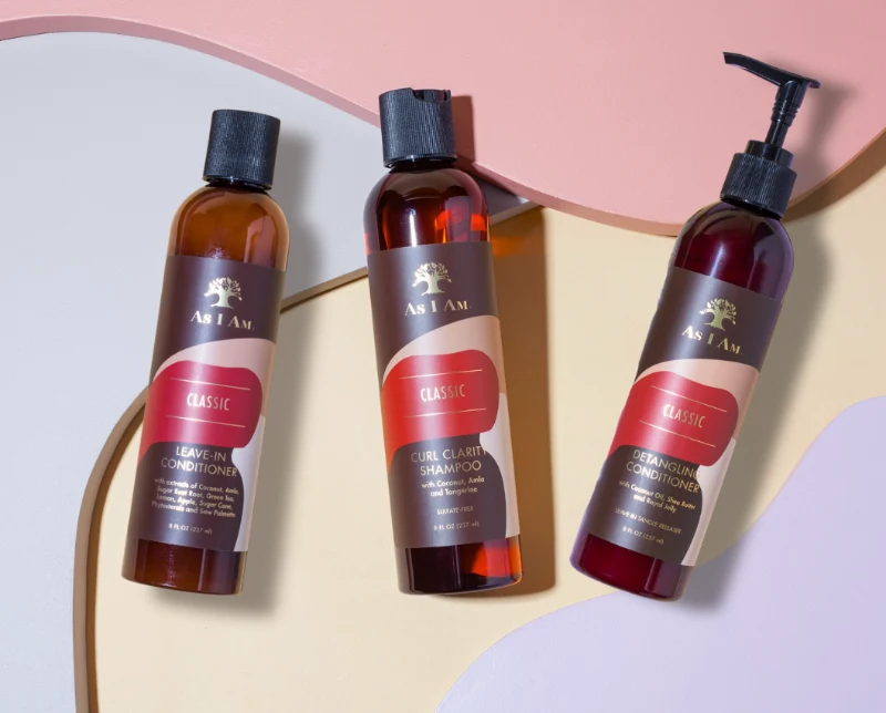 Kokosnuss-Shampoo, Conditioner und Leave-in-Conditioner
