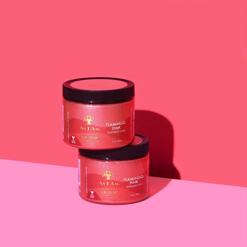 Lockenfarbe Flamingo Rosa