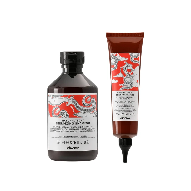 Davines Naturaltech Energizing Shampoo + Davines Naturaltech Energizing Gel