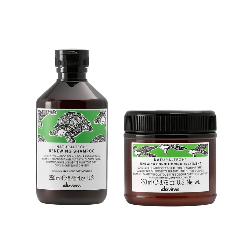 Davines Naturaltech Renewing Shampoo + Davines Naturaltech Renewing Conditioning Treatment