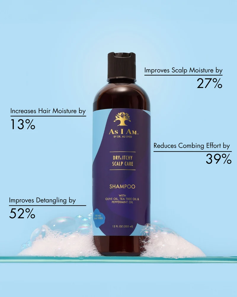 Shampoo zur Pflege trockener & juckender Kopfhaut
