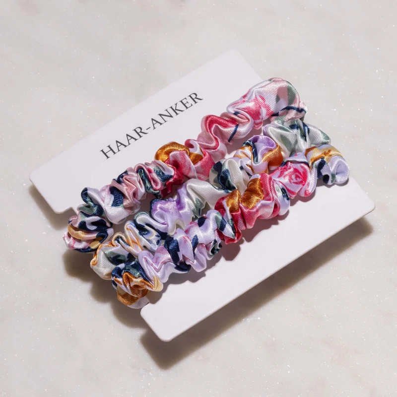 3er Set 'Flower' – Hell | Scrunchie-Minis