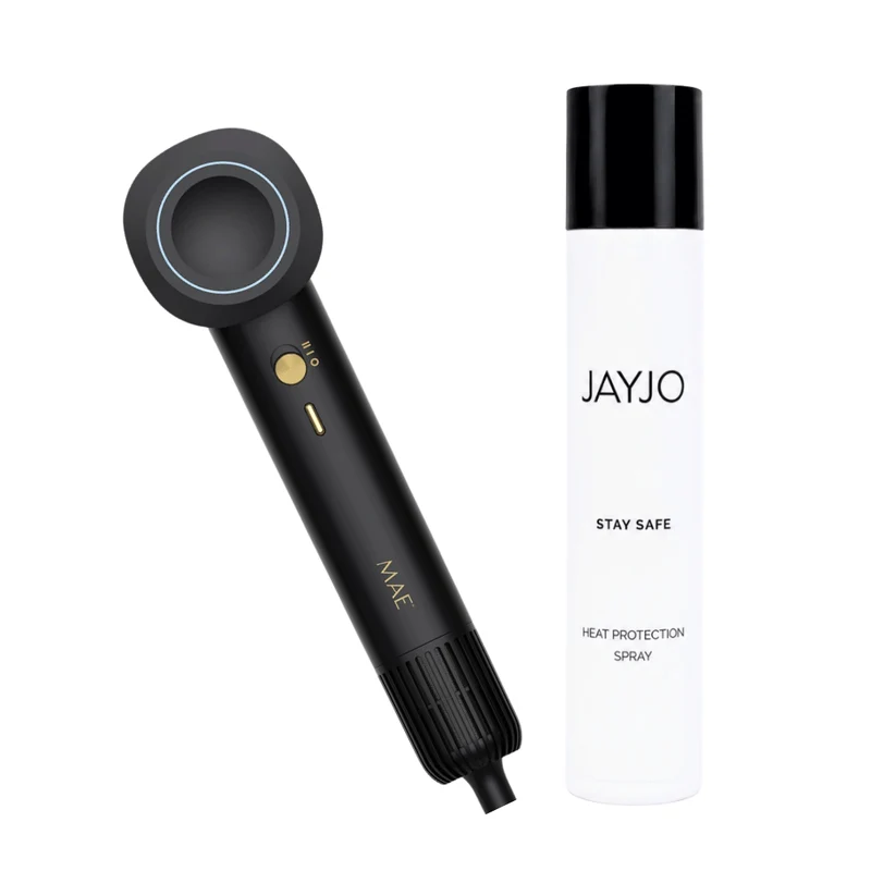 MAE Breeze ll met AI heat control + JAYJO Stay Safe Heat Protection Spray