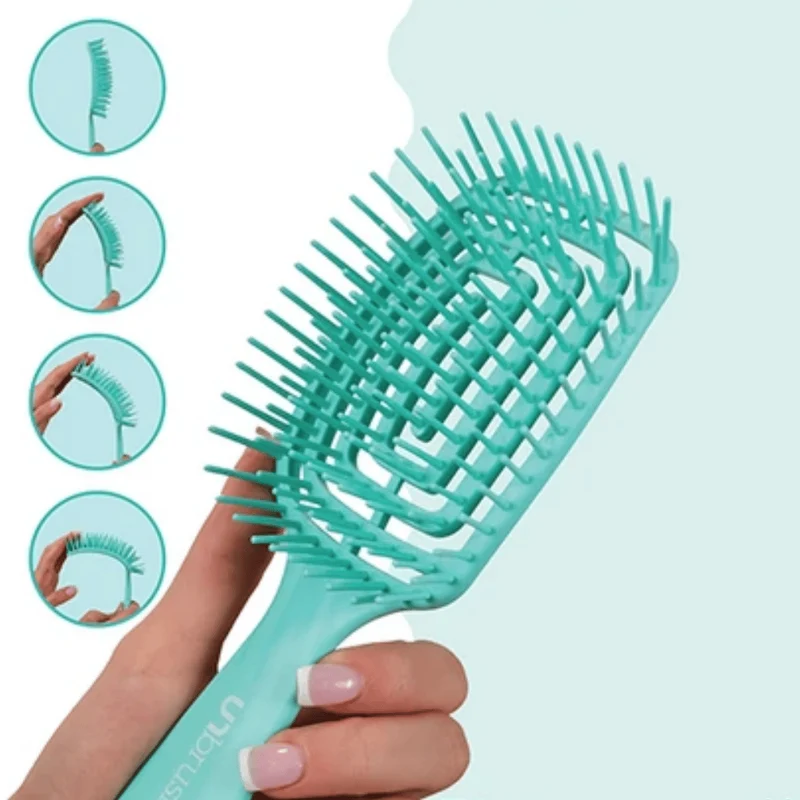 UNbrush Detangling Hair Brush Flex Teal