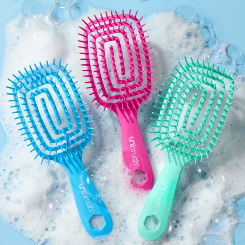 UNbrush Detangling Hair Brush Flex Teal