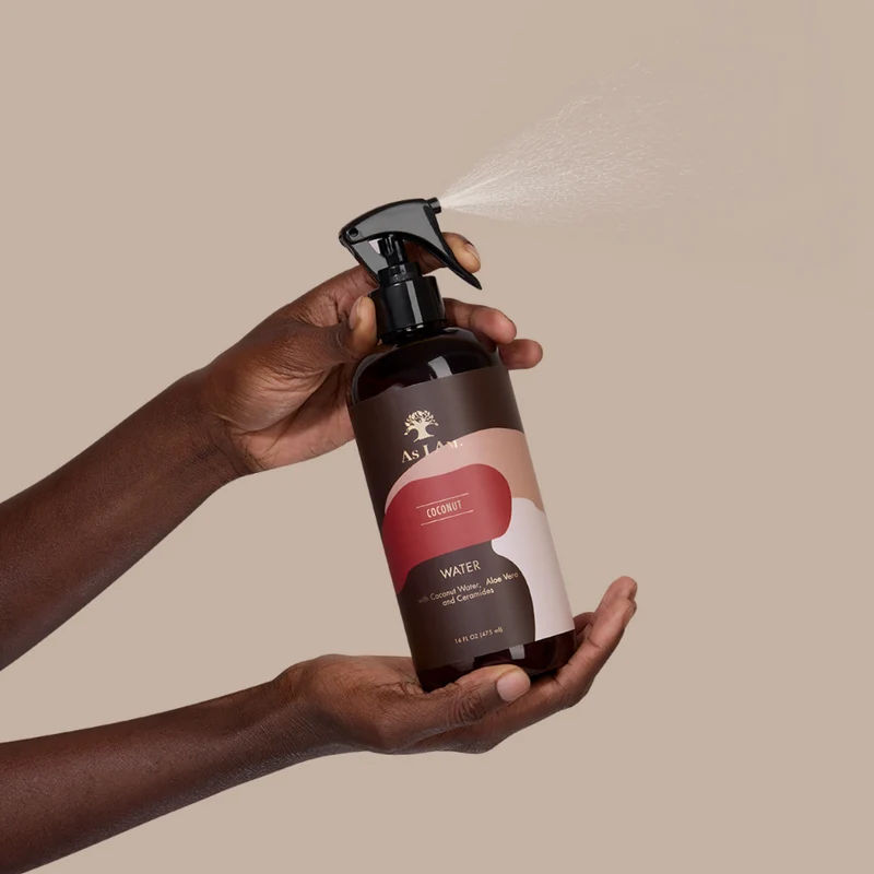 Kokosnusswasser, Curl Clarity Shampoo und Coconut Leave-In Conditioner