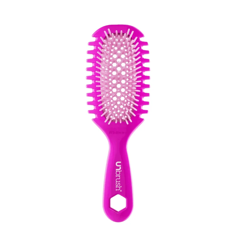 UNbrush Detangling Hair Brush Curl Bright Pink