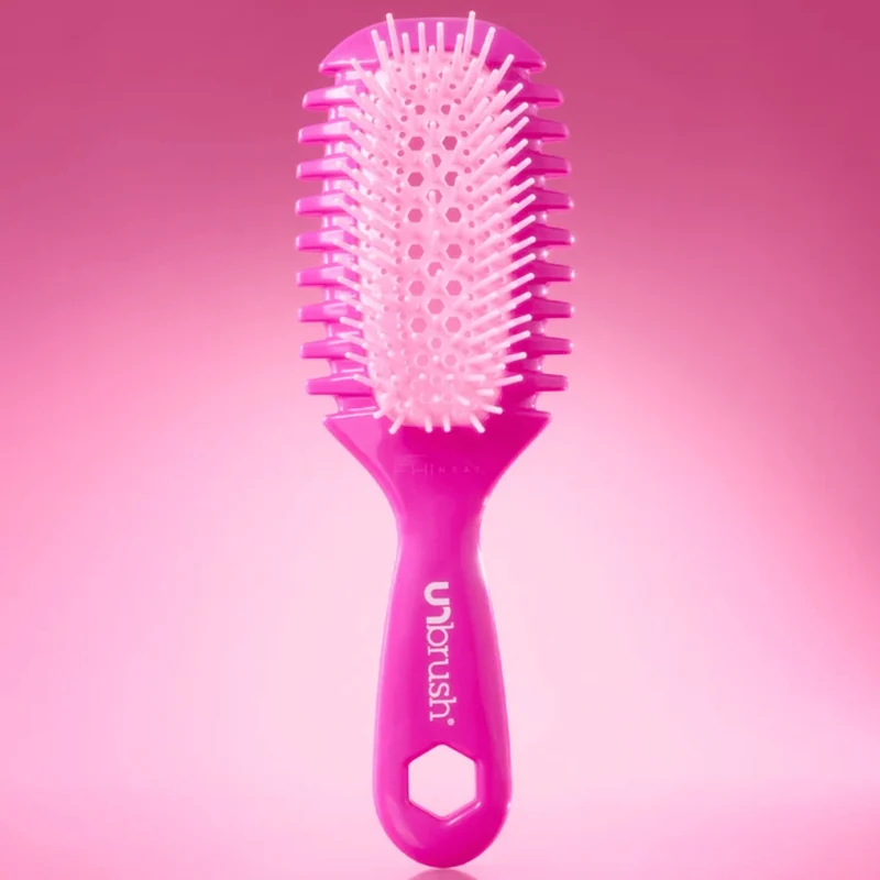 UNbrush Detangling Hair Brush Curl Bright Pink