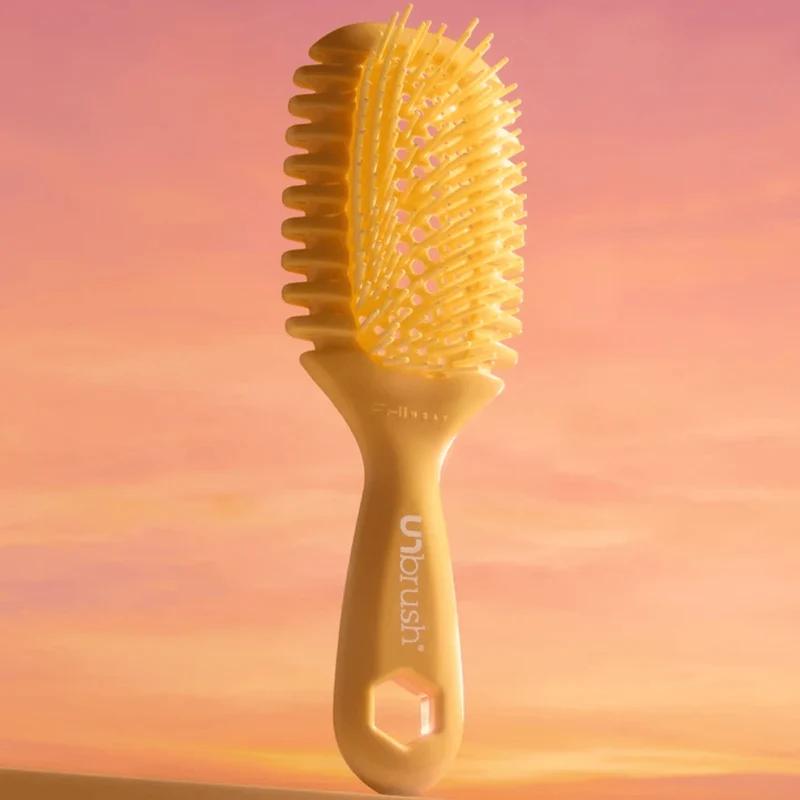 UNbrush Detangling Hair Brush Curl Golden Hour