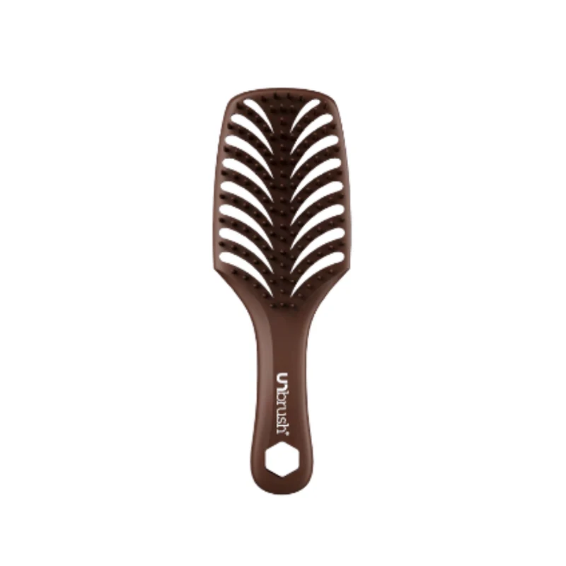 UNbrush Detangling Hair Brush Smooth Chocolate Drizzle