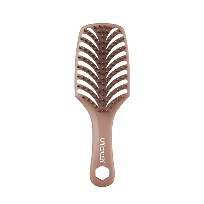 UNbrush Detangling Hair Brush Smooth Caramel Kiss
