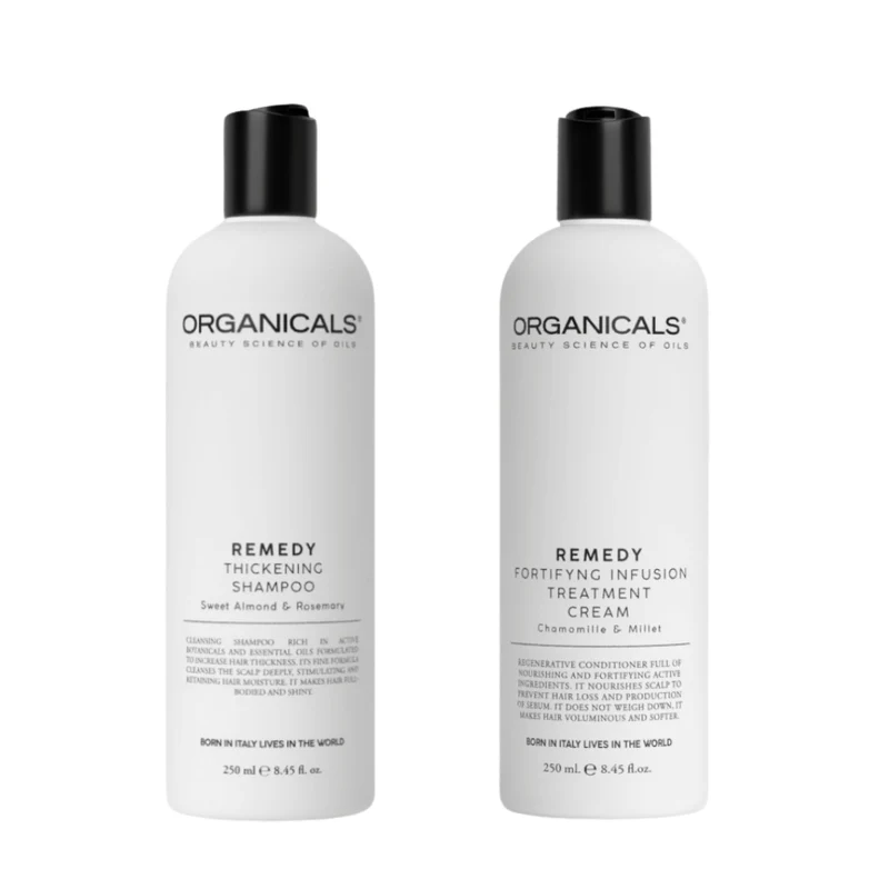 Organicals Remedy Thickening Shampoo + Organicals Remedy Fortifying Infusion Treatment 250ml