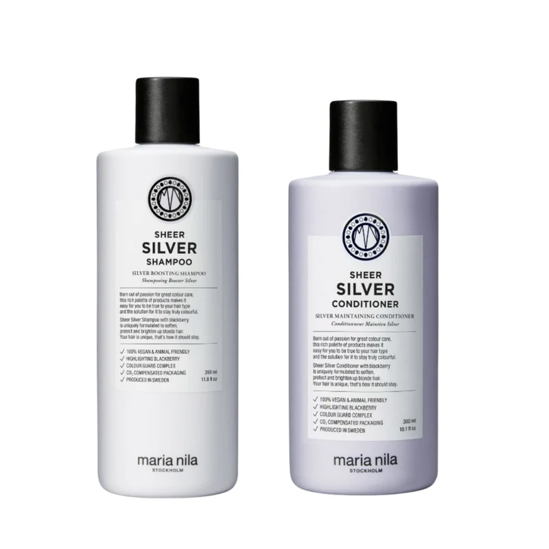 Maria Nila Sheer Silver Shampoo + Conditioner Set