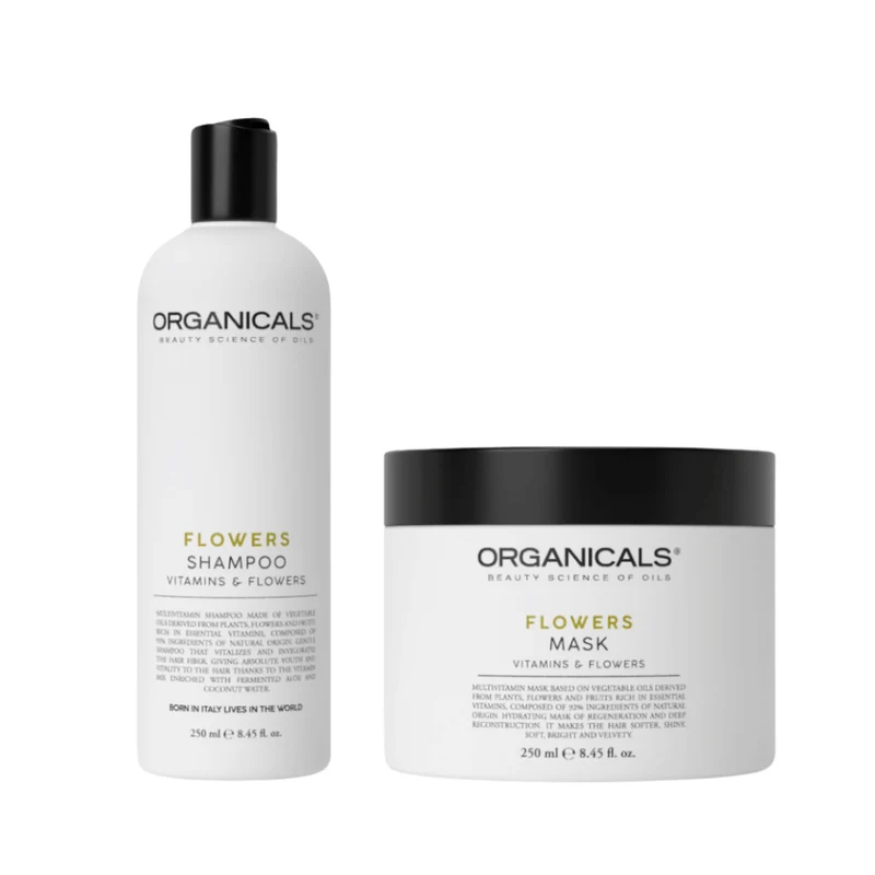 Organicals Flowers Shampoo Flowers & Vitamins + Organicals Flowers Mask Flowers & Vitamins 250ml