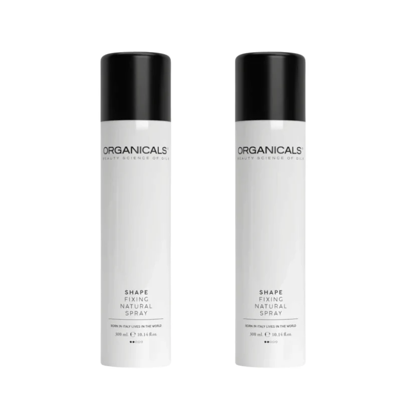 Organicals Shape Fixing Natural Hairspray 300ml Duo Set