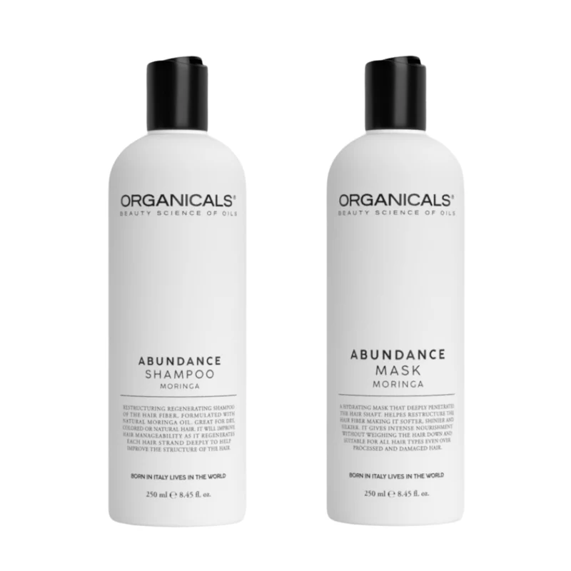 Organicals Abundance shampoo Moringa + Organicals Abundance Mask Moringa 250ml