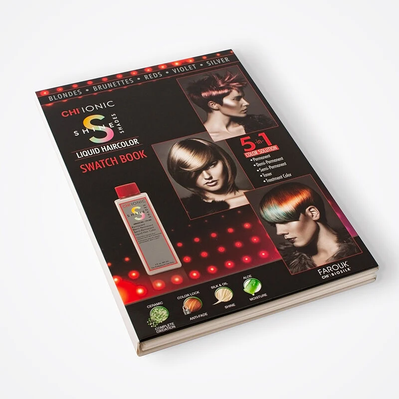CHI Ionic Shine Schattierungen Haarfarbe Swatch Buch