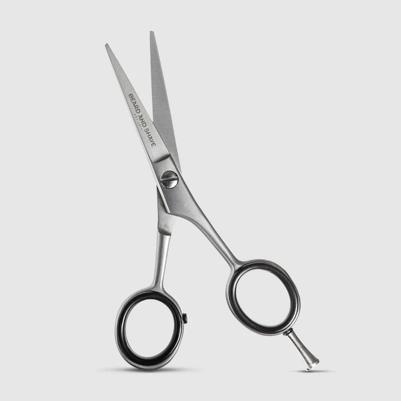 Bartschere traditional, 11,5cm - silber matt