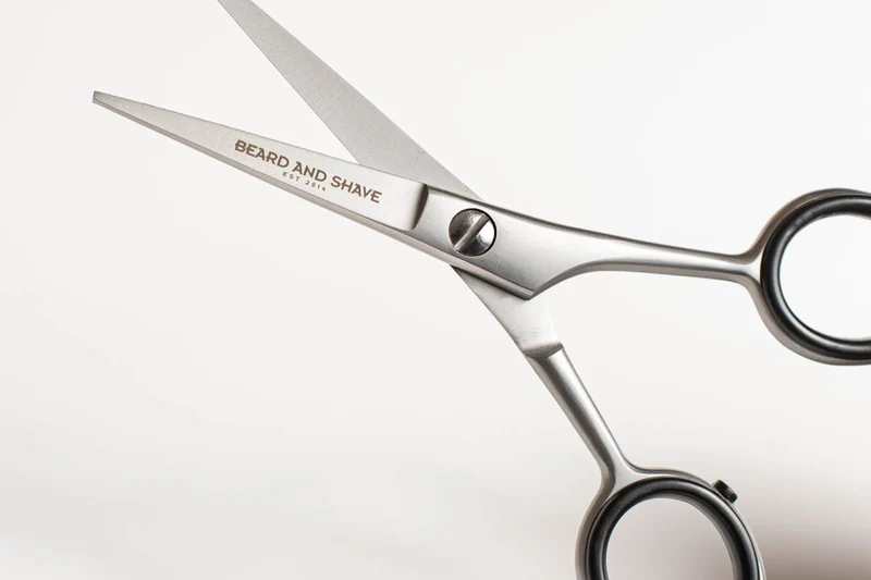 Bartschere traditional, 11,5cm - silber matt