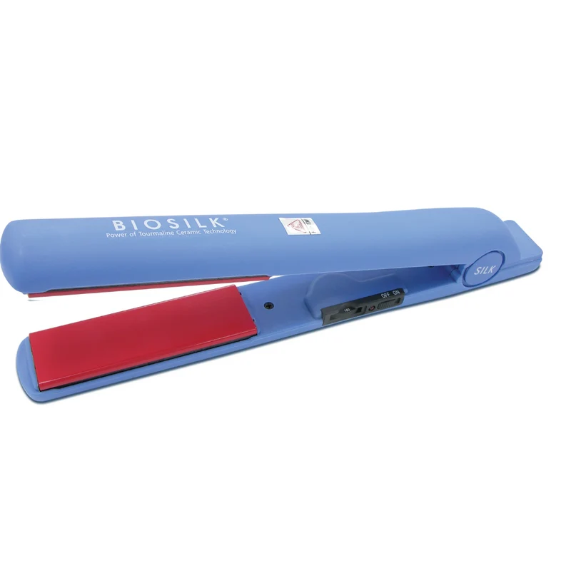 Biosilk Ergonomischer Turmalin-Keramik-Glätter Blau + gratis Silk Therapy 67ml