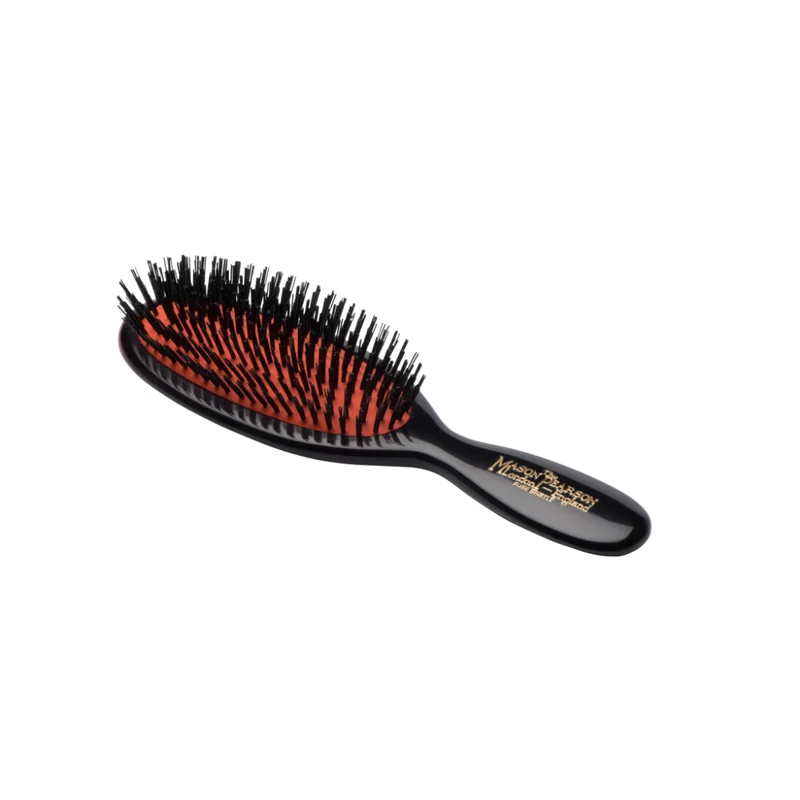Mason Pearson B4 Pocket Sensitive Bristle Brush Dark Ruby