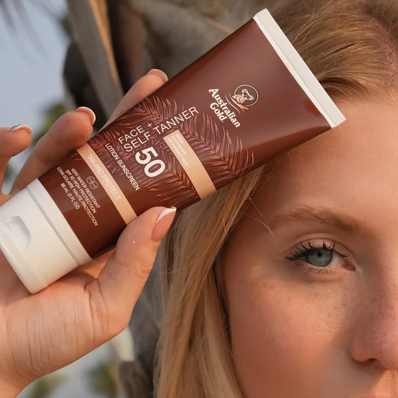 Australian Gold SPF 50 Face + Self Tanner 88ml