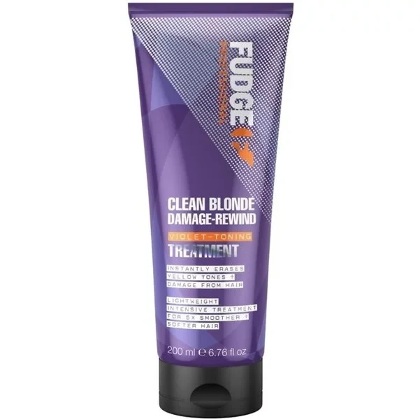 Fudge Clean Blonde Damage Rewind Violet Toning Treatment 200ml