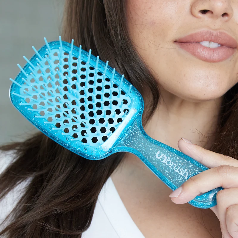 UNbrush Entwirrende Haarbürste Glitter - Sapphire