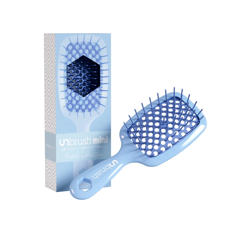 UNbrush Entwirrende Haarbürste Mini Pastell - Veilchenblau