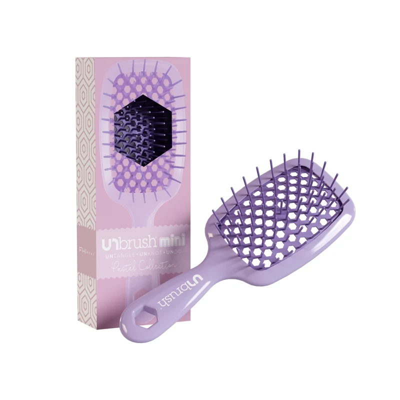 UNbrush Entwirrende Haarbürste Mini Pastell - Flieder