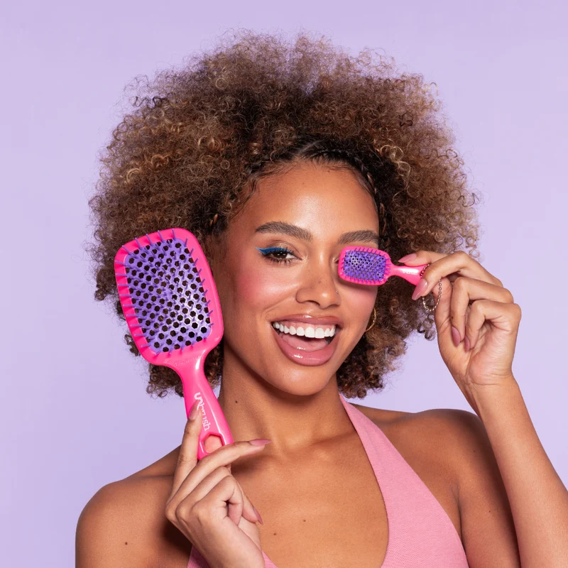 UNbrush Entwirrende Haarbürste Neon - Pink Burst
