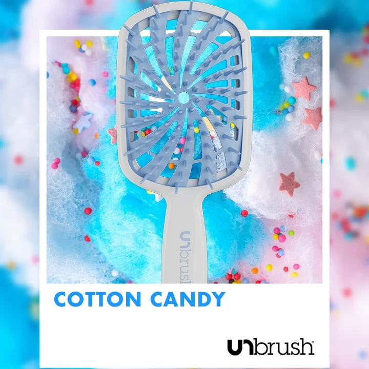 UNbrush Detangling Haarbürste Plus Weiß Zuckerwatte