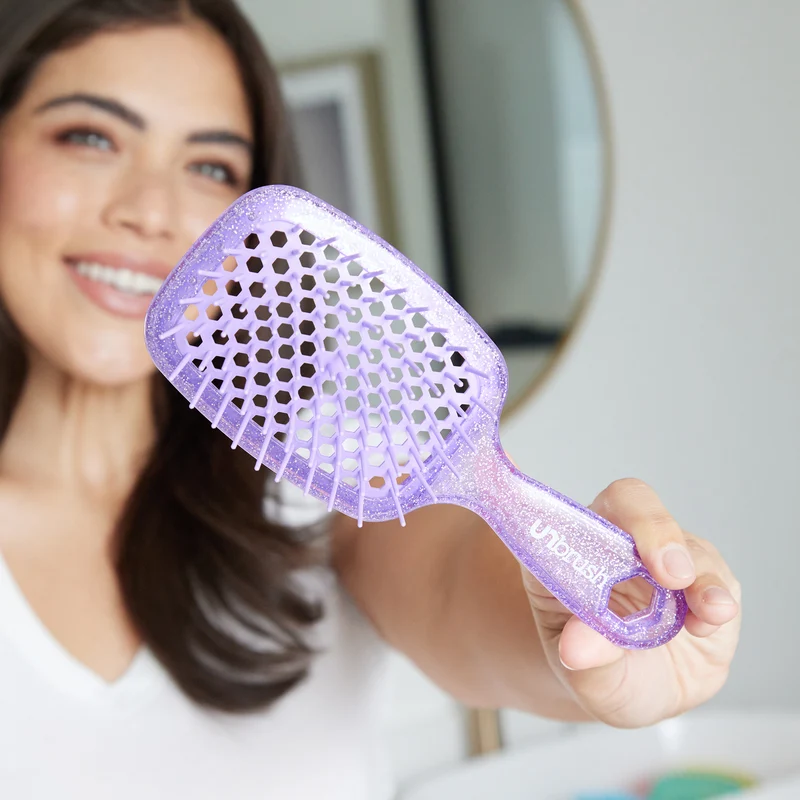 UNbrush Entwirrende Haarbürste Glitter - Amethyst