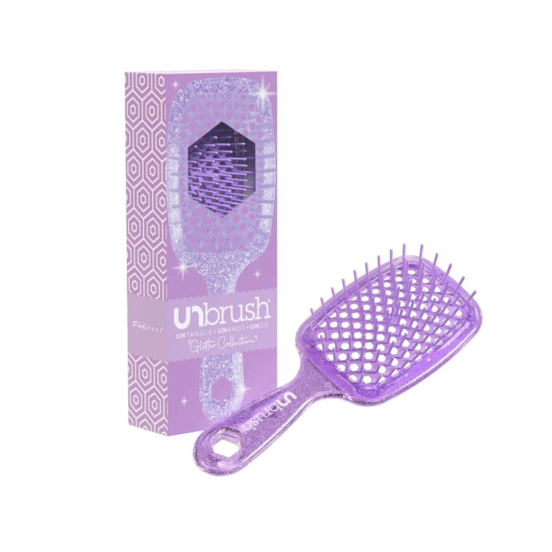 UNbrush Entwirrende Haarbürste Glitter - Amethyst