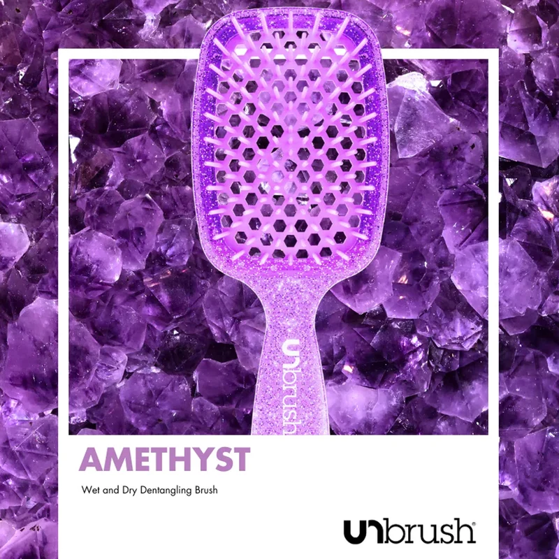 UNbrush Entwirrende Haarbürste Glitter - Amethyst