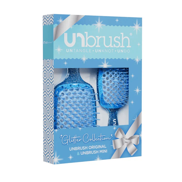 UNbrush Glitter Duo Set Sapphire Blue
