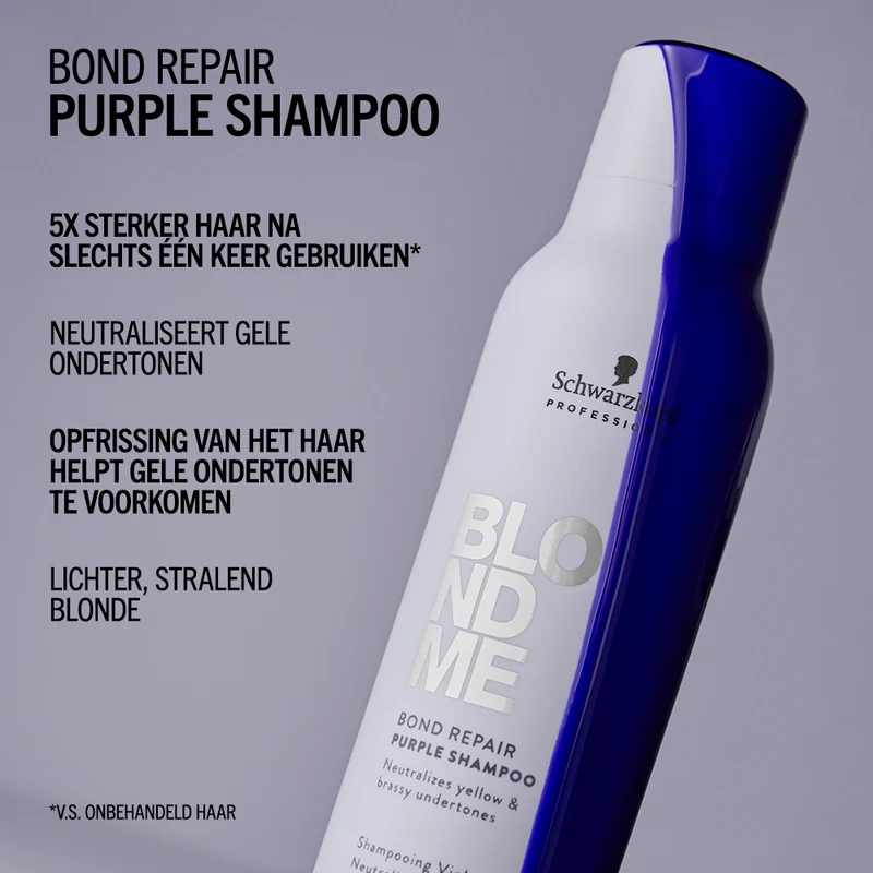Schwarzkopf Professional BlondMe Bond Repair Purple Shampoo