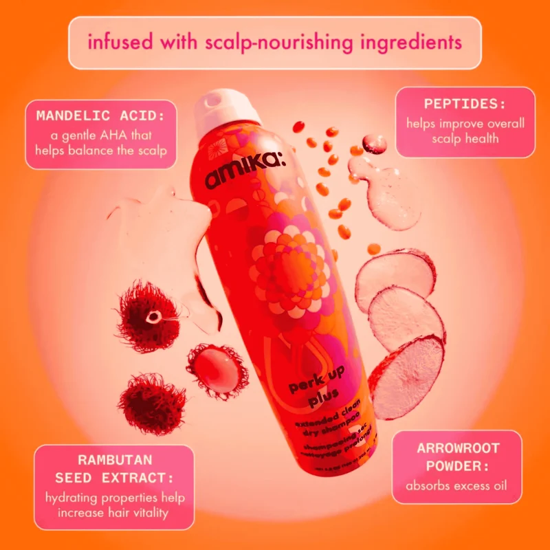 amika perk up plus verlängertes sauberes Trockenshampoo