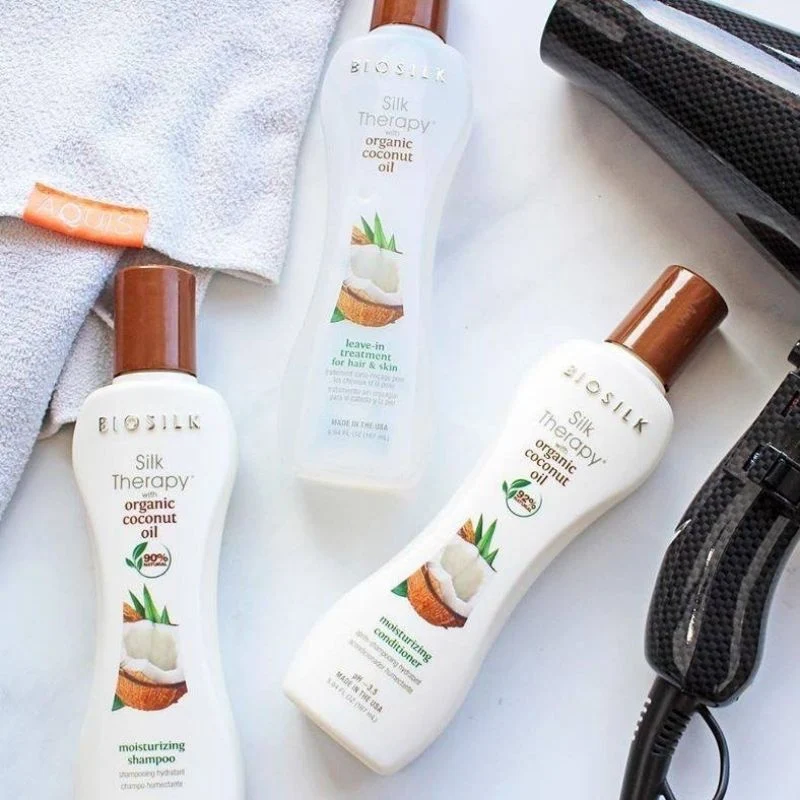 Biosilk Silk Therapy mit Kokosnussöl Feuchtigkeitsspendende Spülung 355ml