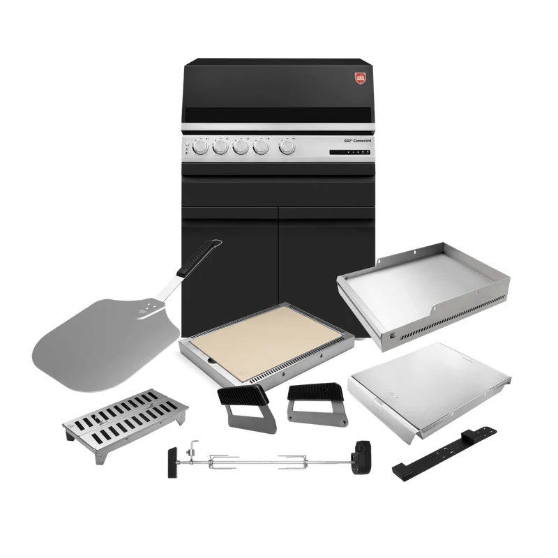 Otto Wilde „Alleskönner“-Set mit Gasgrill G32 Connected 2 Türen