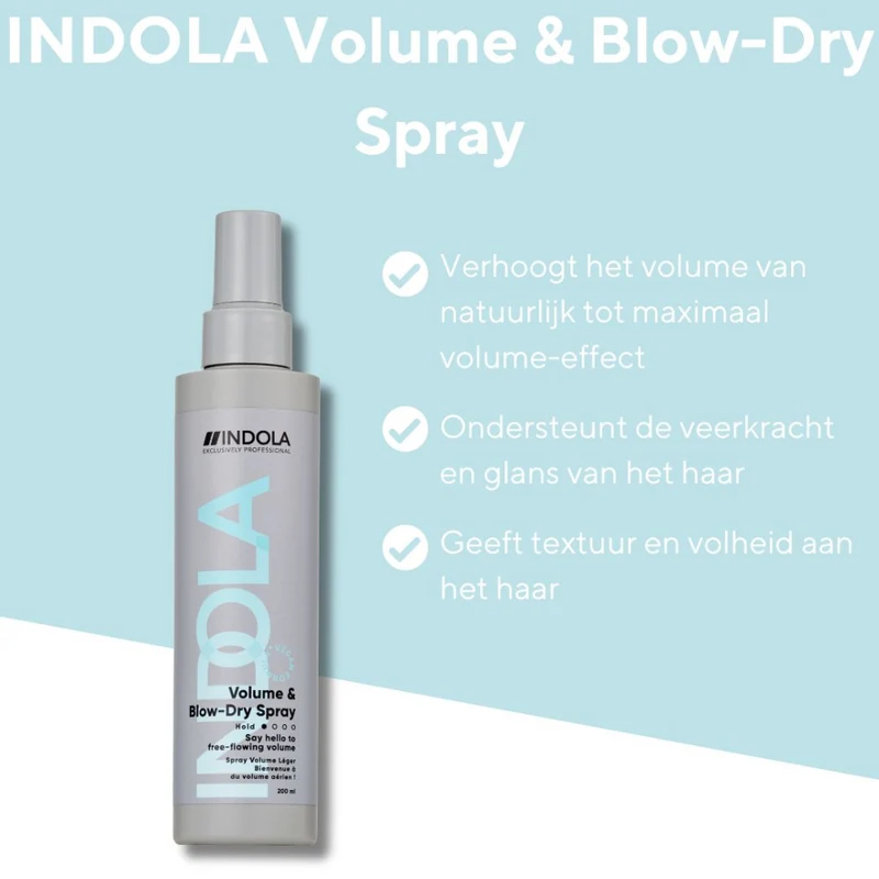 Indola Volumen & Föhnen Spray 200ml
