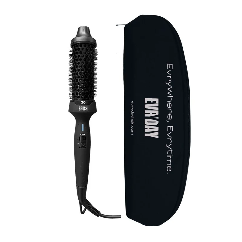 Evryday BRUSH 30 mm - Wärmebürste inkl. Reisetasche + hitzebeständiger Handschuh