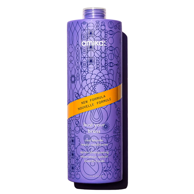 amika bust your brass cool blonde bond repair conditioner