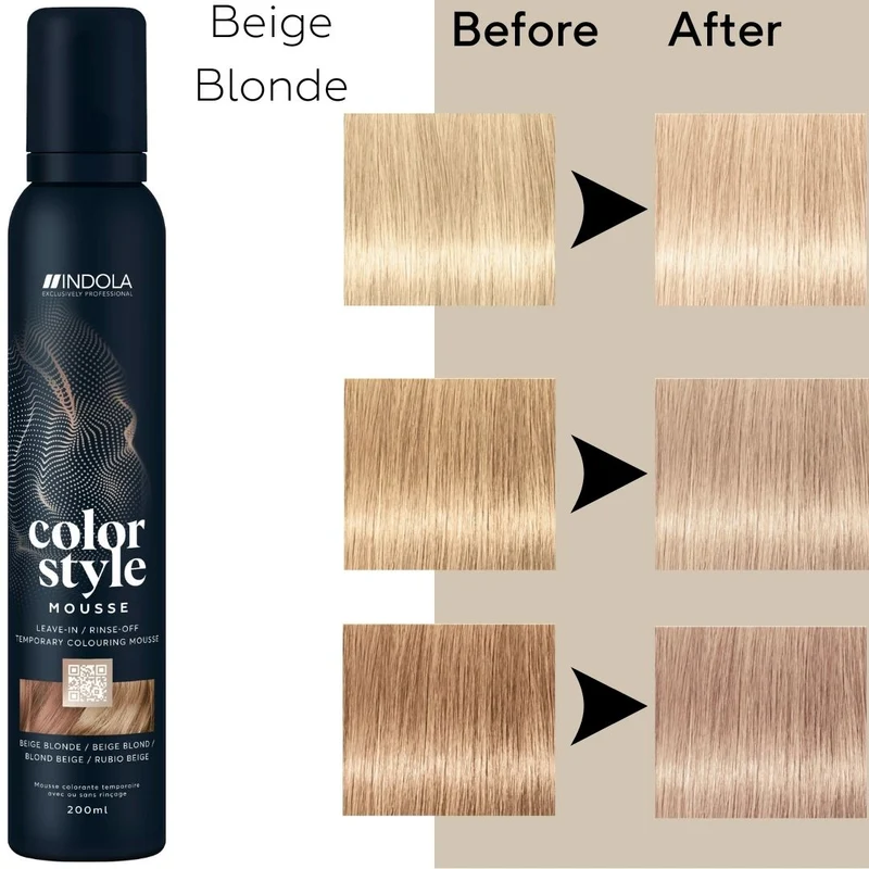 Indola Farbe Stil Mousse