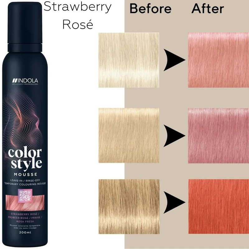 Indola Farbe Stil Mousse