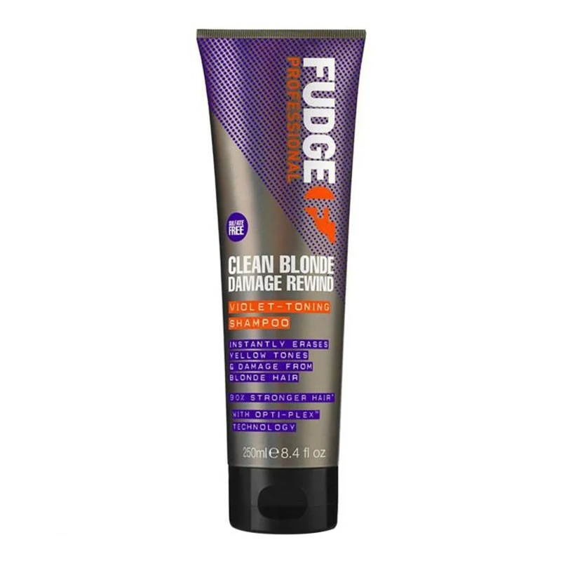 Fudge Clean Blonde Damage Rewind Violet Toning Silver Shampoo