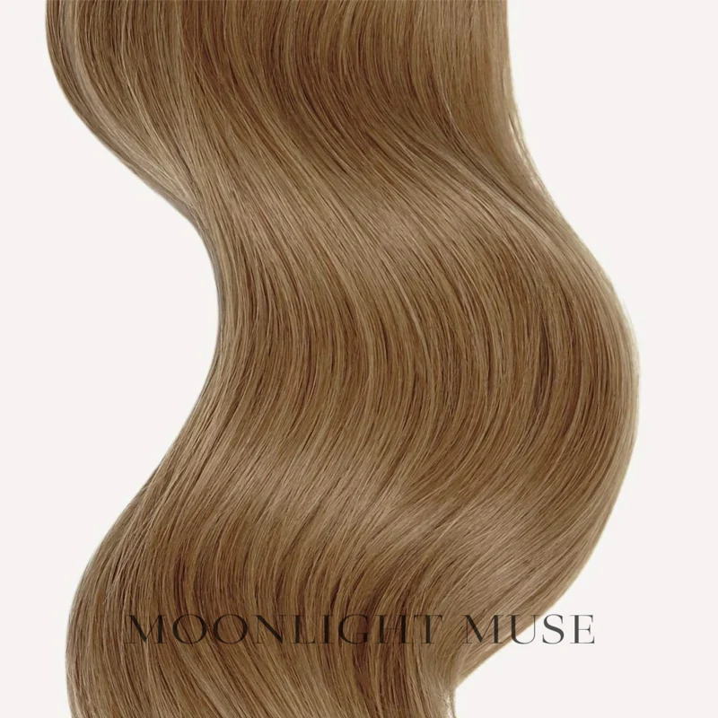 Mondlicht Muse V-Tip Jungfrau Haar Blond Honig/Beige Col#18