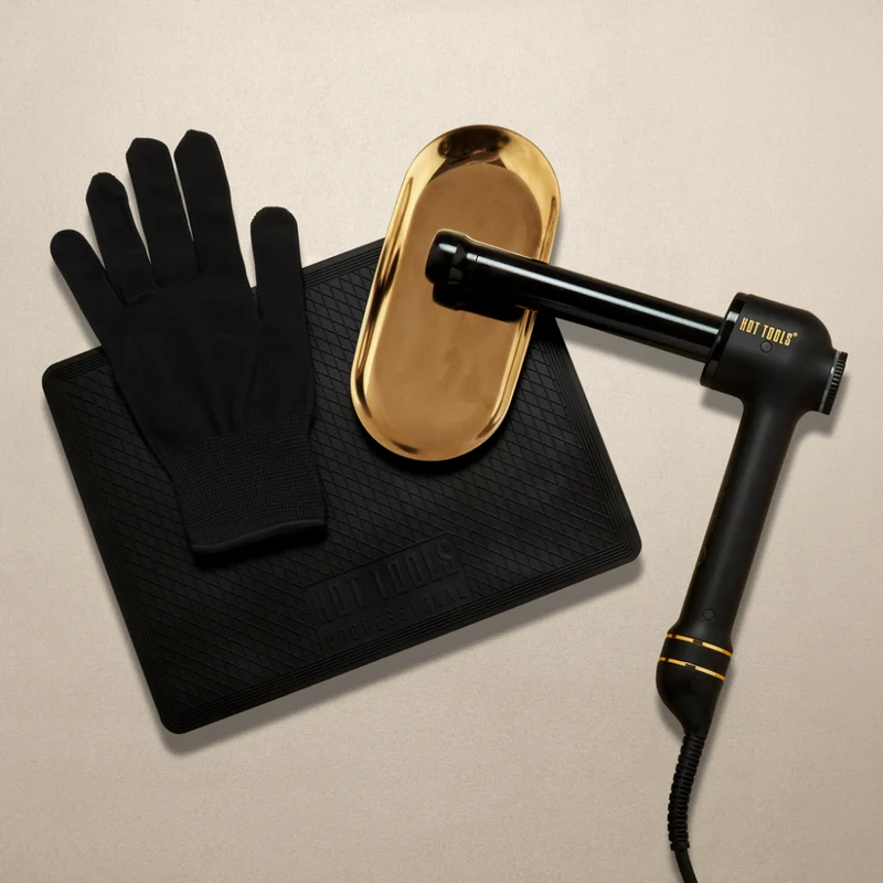 Hot Tools Professional Lockenstab Schwarz Gold 32mm
