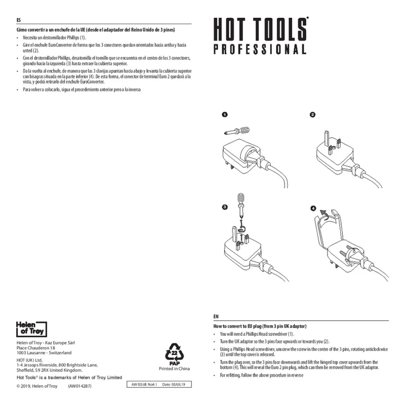 Hot Tools Professional Lockenstab Schwarz Gold 32mm