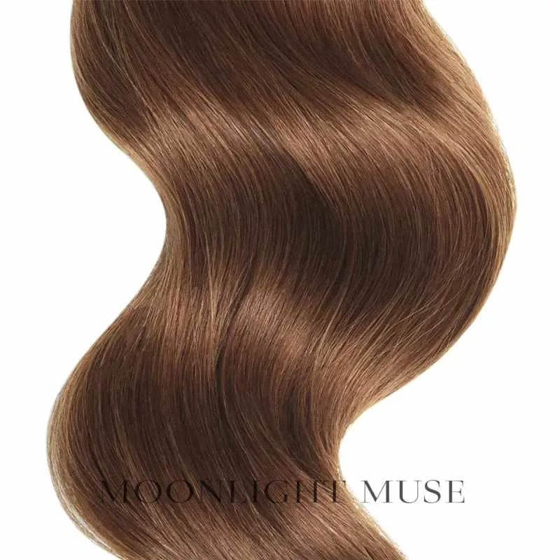 Mondschein Muse Jungfrau Haar 65cm V-Spitze Haar Rot Kupfer #30